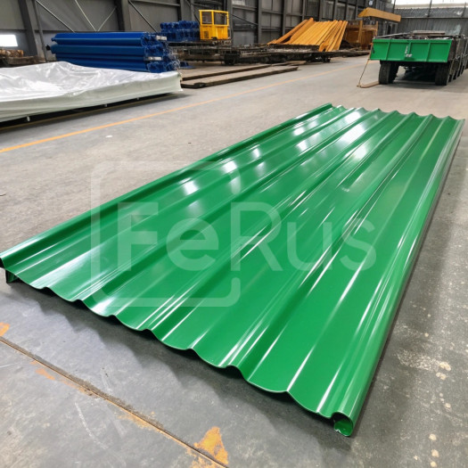 Профнастил С20 полиэстер (Zn100-180) 0,3х1100х1200 мм, RAL 6020