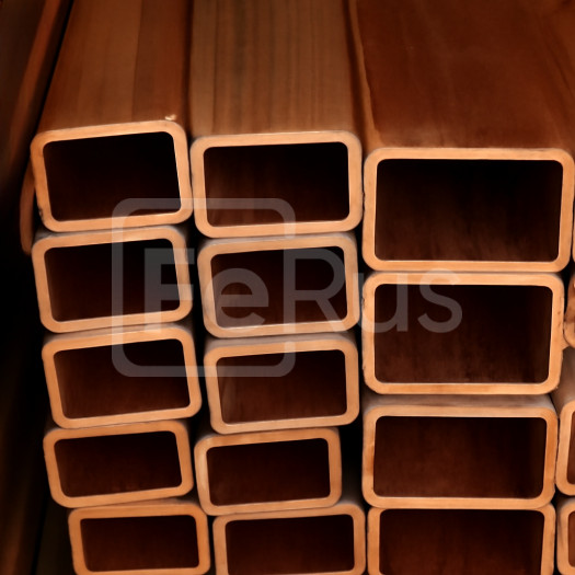 Труба профильная медная 5,1x5,1x1,3x1,3 мм М1р ГОСТ 16774-2015