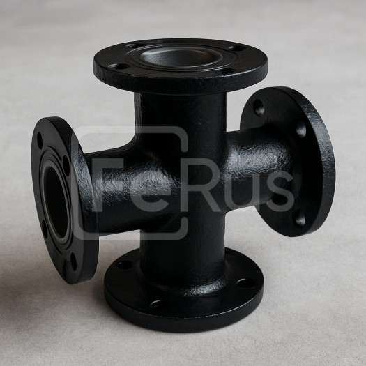 Крест фланцевый чугунный КФ 800х800 мм ГОСТ 5525-88