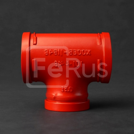 Переходной тройник под муфту грувлок ДУ 200x65 (ДН 219х76) 8x2 1/2